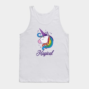 Unicorn side face Magical Tank Top